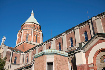 Fototapeta premium Milan, Italy - January 14, 2019 : Basilica Prepositurale of Saint Mary of Lourdes