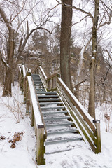Stairs in Wionter