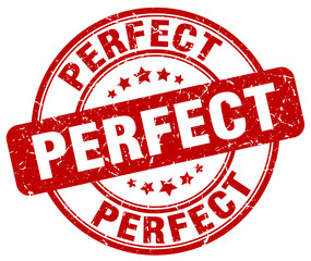 perfect red grunge round vintage rubber stamp