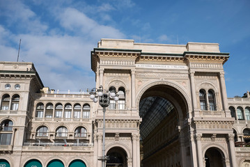 Milan, Italy - January 16, 2019 : View of Galleria Vittorio Emanuele II