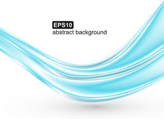 Abstract blue waves background. Vector design for banners, presentations, flyers, invitations.