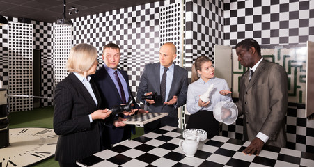 People in escape room