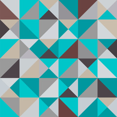 Geometric abstract seamless mosaic pattern. Scandinavian style