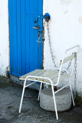 Old equipment with summer time at Lake Balaton, Hungary 