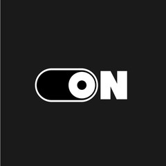 On and power logo vector