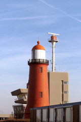 Simple orange lighthouse