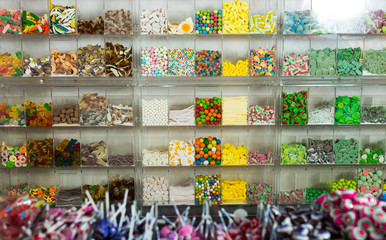 Sweets of different shapes and sizes