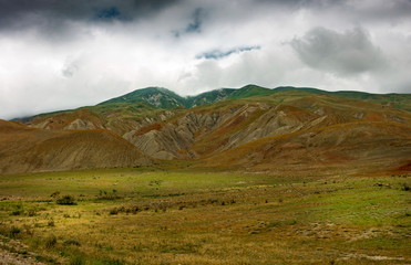 Fototapeta premium Multicolored Hyzyn Mountains in summer