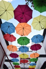 Fototapeta na wymiar Umbrella`s roof