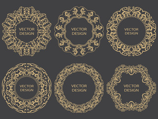 Gold decorative frame.