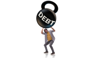 Concept of student loan and expensive education