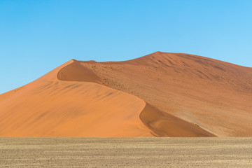 Fototapeta na wymiar African landscape, beautiful red sand dunes and nature of Namib desert, Sossusvlei, Namibia, South Africa