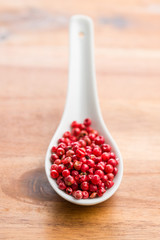 Dried pink peppercorn.