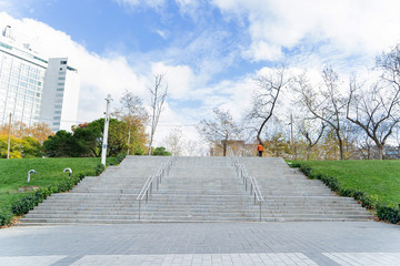 empty staircase outside - 250116796