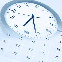 Clock and calendar
