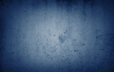 Blue textured concrete wall background