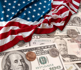 USA finance flag