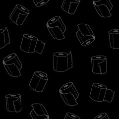 Vector seamless bath tissue pattern