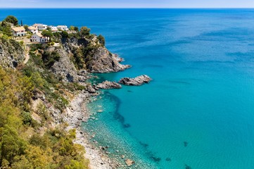 Fototapeta na wymiar Italy sea water blue green water 
