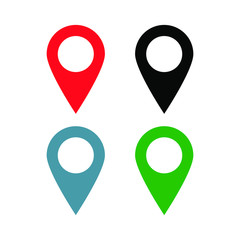 Location pin. Pin icon vector.