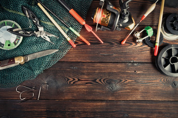 Fishing gear still life