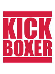 rot kickboxer logo kickboxing text kickboxen karate judo kampfsport treten kämpfen tai-chi kampfkunst verein team crew gewinner shirt thaiboxen boxen clipart silhouette angreifen besiegen design cool