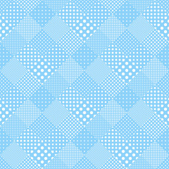 Seamless Diamond Pattern, Halftone Dot Pattern,Vector Graphics