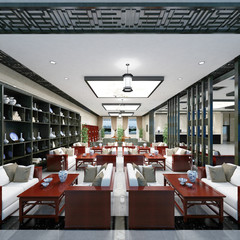3d render board room