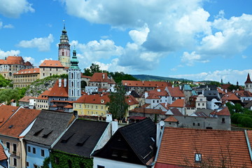 Naklejka na ściany i meble Czech Republic-view of the city Czech Krumlov