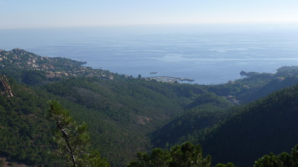 vue de la mer dans l’Estérel