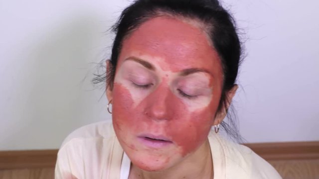 Woman With Clay Face Mask
