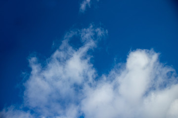 blue sky with white clouds
