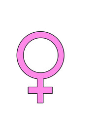 シンボル(女性)ピンク線