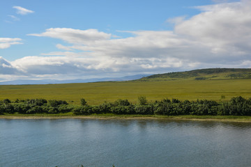 PIKE river in the natural Park of Polar Urals.