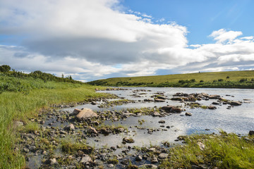 PIKE river in the natural Park of Polar Urals.