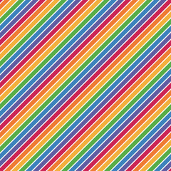 St Patrick's Day Seamless Pattern - Rainbow pattern design for St Patrick's Day