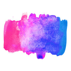 Abstract isolated vector watercolor banner.