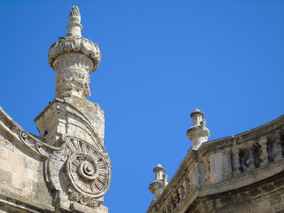 Monopoli. Sud Italia. Dettaglio architettonico della Cattedrale