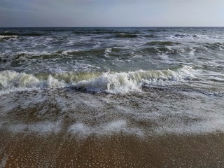 waves on the beach