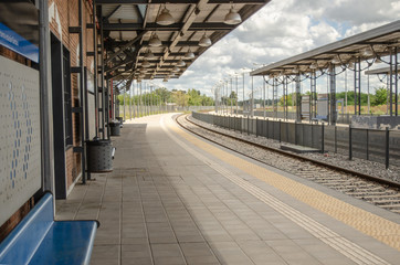 Naklejka premium train station