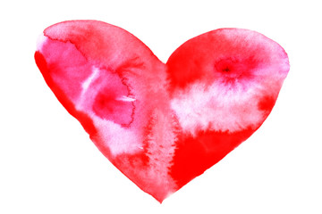 hand rdawn watercolor heart