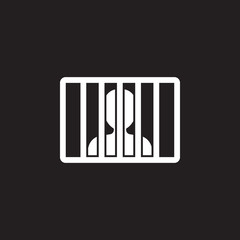 man in prison icon. Simple element illustration. man in prison symbol design template. Can be used for web and mobile