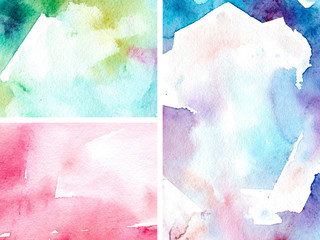 Abstract watercolour gradient textures for concept design. Abstract colorful gradient. Abstract watercolor. Space background. Watercolor bright concept.