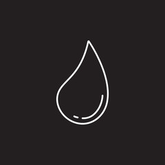 Water drop icon. Simple element illustration. Water drop symbol design from Ecology collection set. Can be used in web and mobile