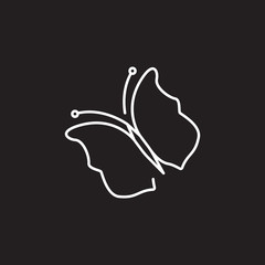 Butterfly icon. Simple element illustration. Butterfly symbol design from Ecology collection set. Can be used in web and mobile