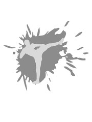 klecks spritzer tropfen graffiti farbe kickboxer kickboxen karate judo kampfsport treten kämpfen tai-chi kampfkunst verein team crew gewinner shirt thaiboxen boxen clipart silhouette © Style-o-Mat-Design