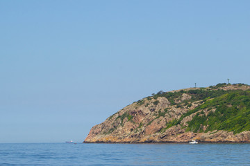 Fototapeta premium View of the Kullaberg cliff in Sweden