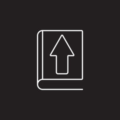 Book vector illustration icon. Simple element illustration. Book vector illustration symbol design template. Can be used for web and mobile