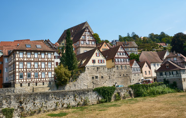 Fototapeta na wymiar The village of Schwäbisch Hall, Baden-Wurtemberg, Germany