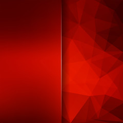 Abstract polygonal vector background. Red geometric vector illustration. Creative design template. Abstract vector background for use in design